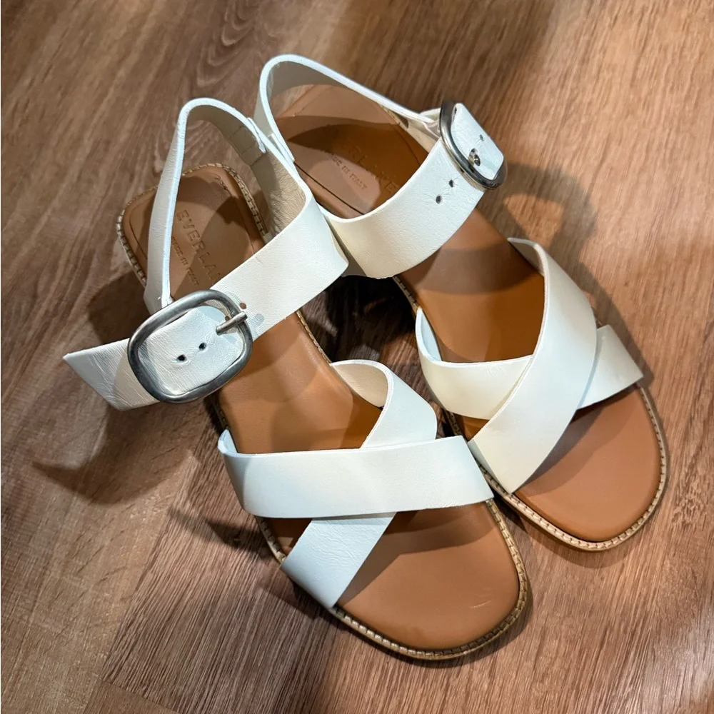 Everlane Cream Sandals - Picture 4 of 7